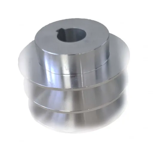 Fulie dubla motor (ax 20mm, diametru 80mm) pt curea de 17mm