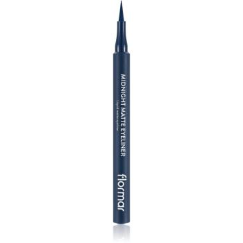 flormar Midnight Matte Eyeliner széles applikátorú szemhéjtus matt hatással árnyalat 03 Dark Blue 1 ml