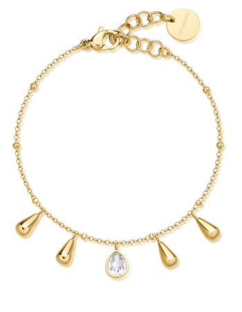 Brosway Brățară pentru femei placată cu aur cu pandantive Tear Drop Perfect BPC20