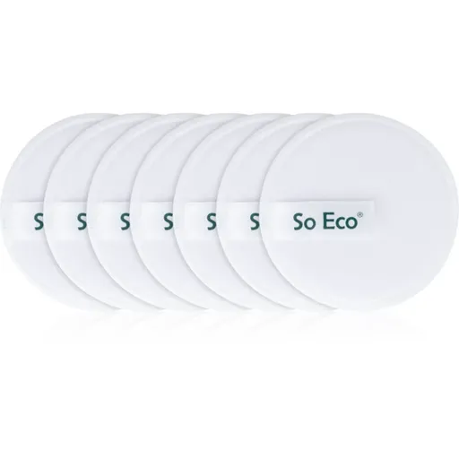 So Eco Reusable Microfibre Cleansing Pads dischete demachiante pentru make-up 7 buc