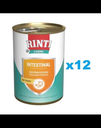 RINTI Canine Intestinal chicken 12x400 g pentru caini, cu pui