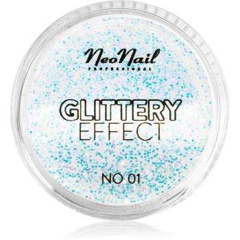 NEONAIL Effect Glittery pudra cu particule stralucitoare pentru unghii culoare No. 1 2 g