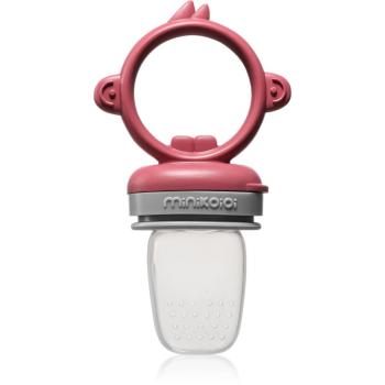 Minikoioi Feeder Teether Velvet Rose / Powder Grey suzetă pentru alimentare 1 buc