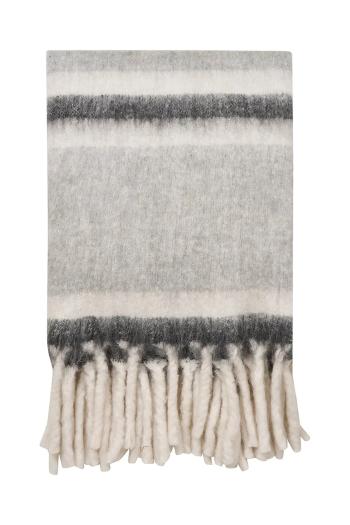 House Nordic gyapjú pléd Carmel 130 x 170 cm szürke