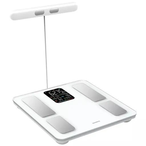 Cantar analizator Klausberg KB 7857, Pana la 180 kg, Bluetooth, Android/iOS, Afișaj LCD, 14 valori corporale, Alb