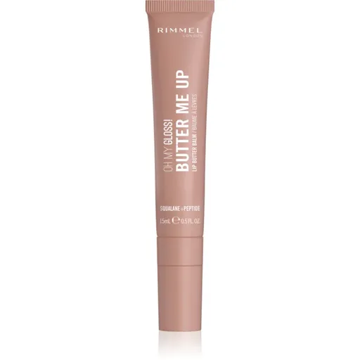 Rimmel Oh My Gloss! Butter Me Up Balsam de buze hidratant culoare 001 Latte Delight 15 ml