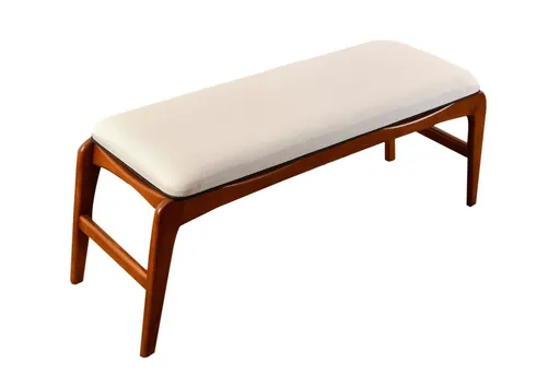 Banca, Hanah Home, Touch Bench, 120x40x45 cm, Maro/Crem