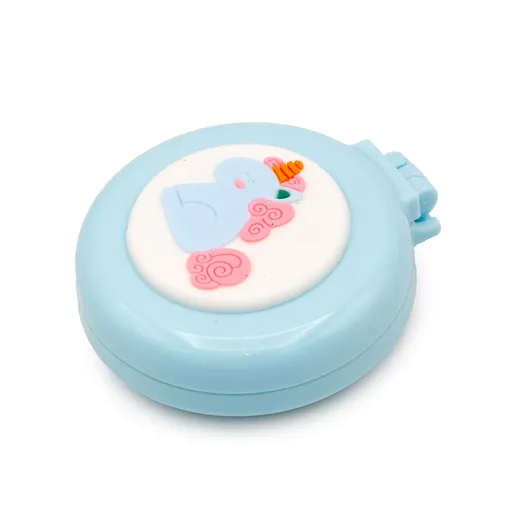 Perie de par pliabila, albastra cu unicorn