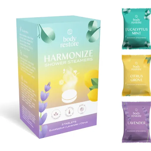 Body Restore Harmonize Shower Steamers tablete pentru duș amestec 3 buc