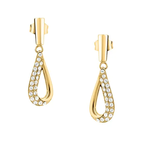 Morellato Cercei atârnători placați cu aur Picătură cu cristale Design SAYP29