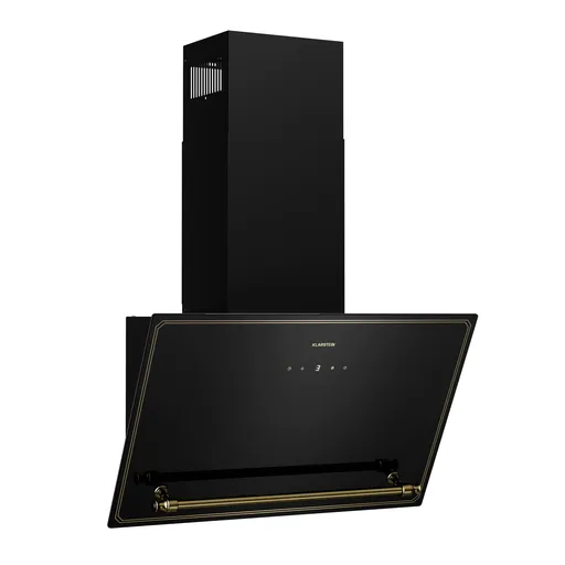 Klarstein Victoria hotă înclinată, 90 cm, debit de aer 336 m³/h.