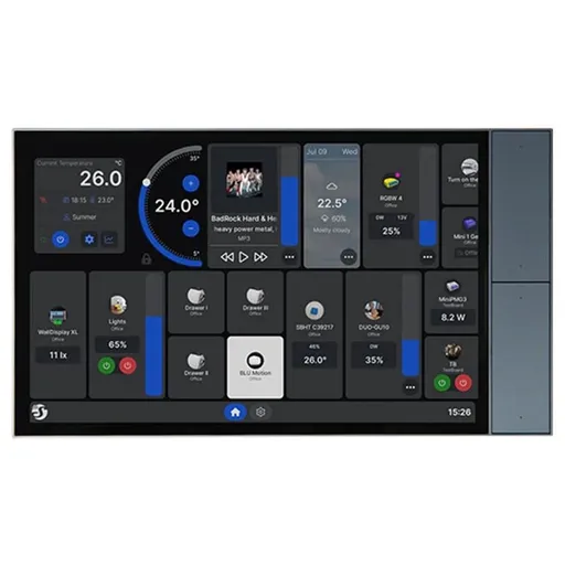 Shelly Wall Display XL Negru Panou tactil smart 10.1 pentru control central al casei 3800238073008