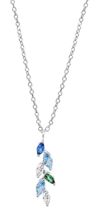 Lotus Silver Colier fermecător din argint cu zircon cubic colorat Sinfos LP3582-1/2