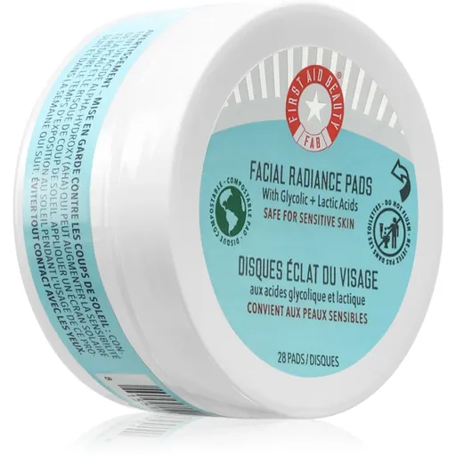 First Aid Beauty Facial Radiance Pads tampoane exfoliante pentru strălucirea și netezirea pielii 28 buc