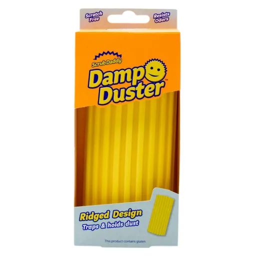 Scrub Daddy Damp Duster, burete pentru ștergereaprafului, galben, galben