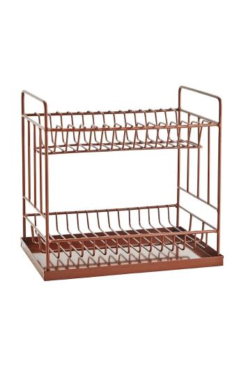 Odkvapkávač na riad Madam Stoltz 35 x 25 x 335 cm červená farba