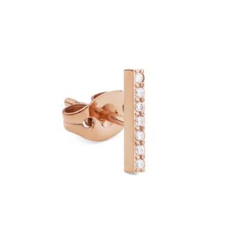Daniel Wellington Cercel single din bronz Stick cu cristale DW00400860