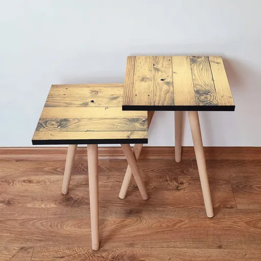 Set masute 2 piese, Hanah Home, 2Shp352, Bej