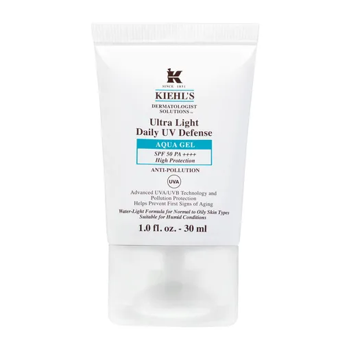 Kiehl's Gel Ultraușor de protecție SPF 50 Ultra Light Daily UV Defense (Aqua Gel) 30 ml