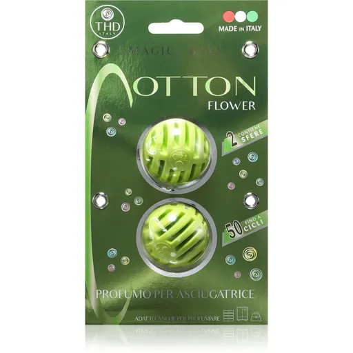 THD Cotton Flower bile parfumate pentru uscătorul de rufe 2 buc