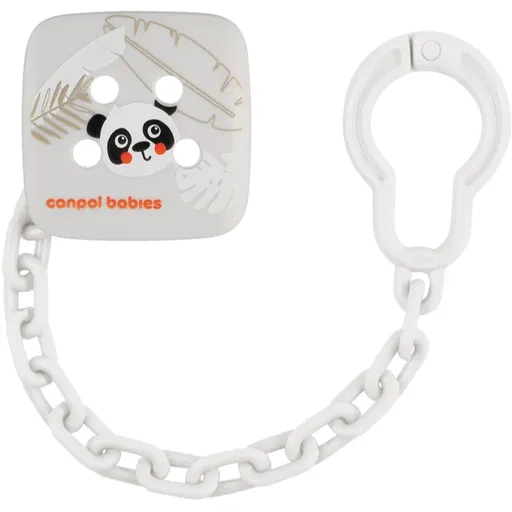 Canpol babies BabiesBoo Soothers Holder lanț pentru suzetă Panda 1 buc