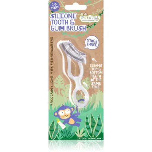 Jack N’ Jill Silicone periuta de dinti si gingii pentru copii fin 1 buc