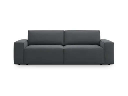 Canapea extensibila 3 locuri, Jodie-78, Micadoni Home, 247x107x86 cm, tesatura structurata, gri inchis