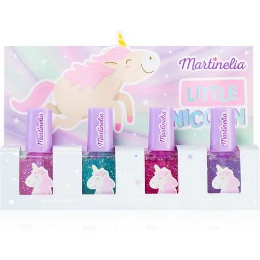 Martinelia Little Unicorn Nail Polish Set set de lacuri de unghii pentru copii Pink, Blue, Purple, Fuchsia