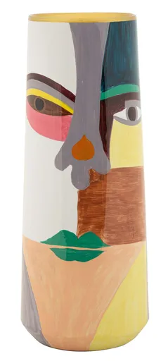 Vaza decorativa Piccassy High, Mauro Ferretti, 15x40 cm, ceramica, multicolor