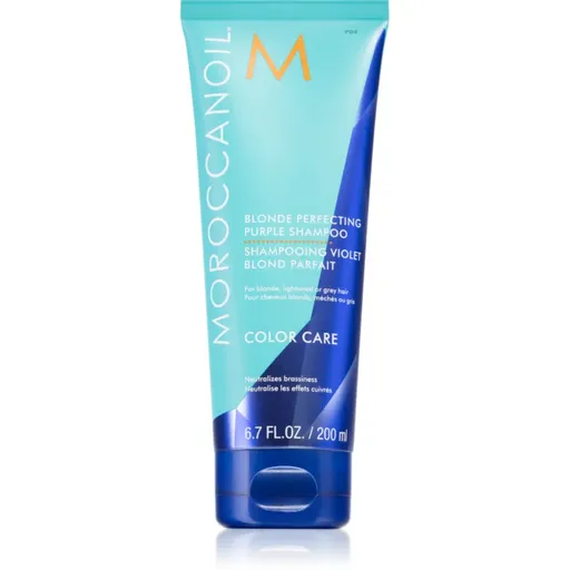 Moroccanoil Color Care Shampoo sampon tonifiant cu violete pentru par blond 200 ml