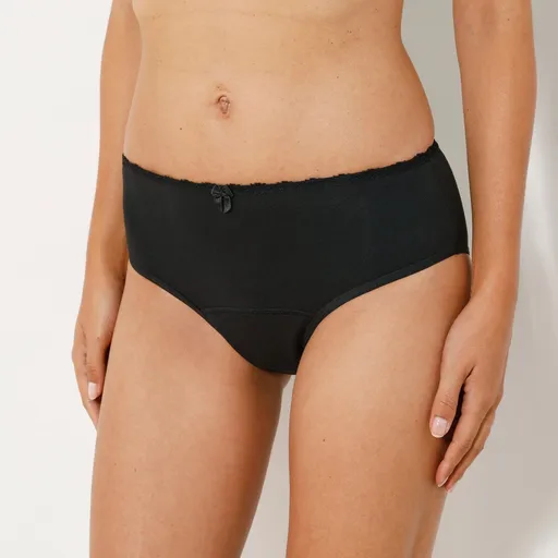 Chiloți menstruali maxi cu dantelă în talie