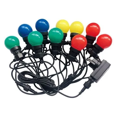 Sir iluminat festiv IP44 5M 0.5W x 10 rgby V-TAC SKU-7435