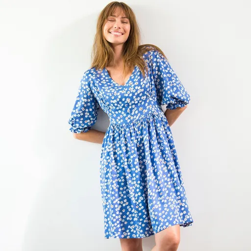 Rochie imprimată cu decolteu în V