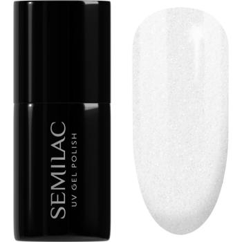 Semilac UV Hybrid Black & White lac de unghii sub forma de gel culoare 091 Glitter Milk 7 ml