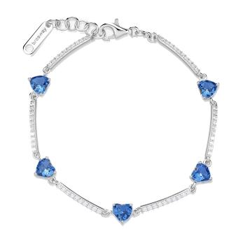 Brosway Brățară romantică din argint Fancy Freedom Blue FFB115