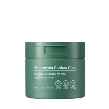 Tony Moly Dischete calmante pentru piele Houttuynia Cordata Cica (Quick Calming 93 Pad) 70 buc