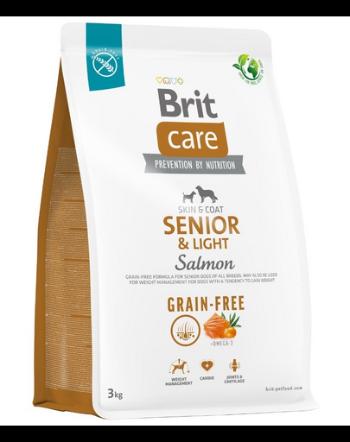 BRIT Care Grain-free Senior&amp;Light 3 kg Hrana uscata pentru caini seniori si cu tendinta de ingrasare, cu somon