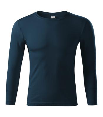 MALFINI Tričko s dlhým rukávom Progress LS - Námornícka modrá | XL