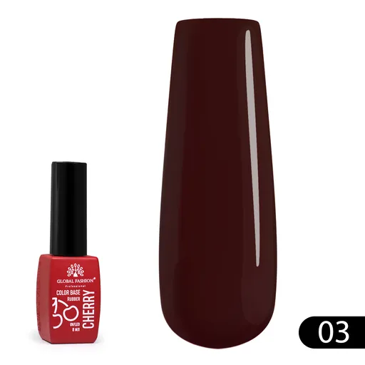 Baza Rubber Color Cherry 8 ml, 03