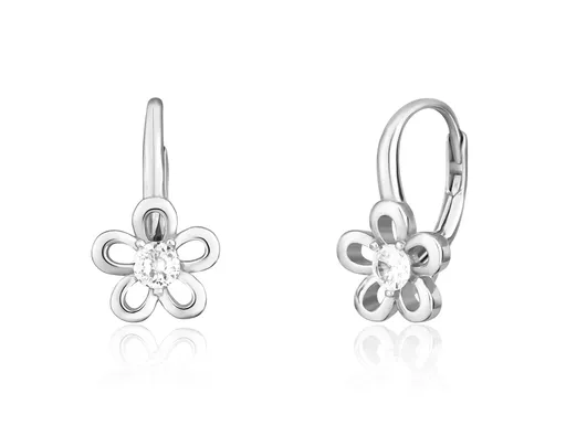 JVD Cercei asortați din argint pentru fete Floricele SVLE0554SH2BI00