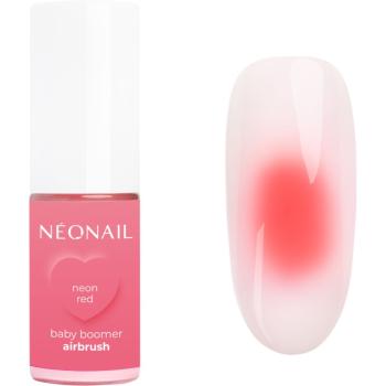 NEONAIL Baby Boomer Airbrush pudră colorată pentru unghii culoare Neon Red 5 g