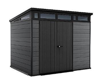 Zahradní domek plocha 279 x 218 cm (šedá-antracit)