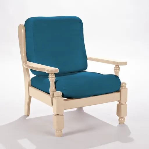 Husă elastică de culoare uni pentru fotoliu rustic