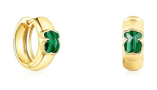 Tous Cercei rotunzi atemporali cu malahit 1003387600