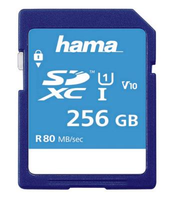 HAMA 123997 SDXC 256 GB CLASS 10, UHS-I 80 MB/S