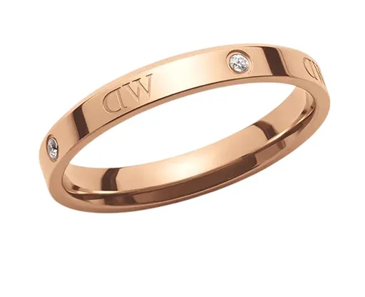 Daniel Wellington Inel original bronz Classic cu cristale DW004002 66 mm