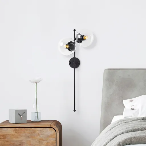 Aplica de perete, Opviq, 942FLG2148, Negru