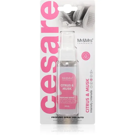 Mr & Mrs Fragrance Cesare Citrus & Musk odorizant de camera pentru mașină 50 ml