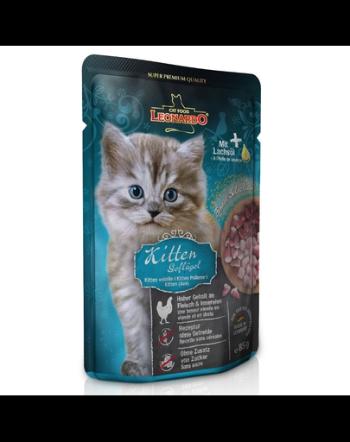 LEONARDO Finest Selection Kitten hrana umeda pentru pisici junior, cu pasare de curte 85 g