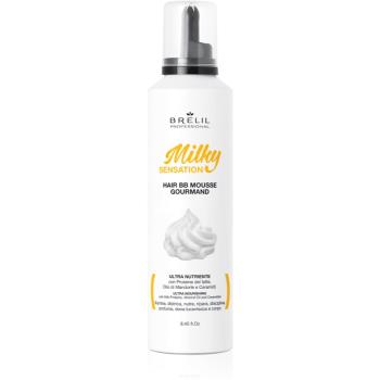 Brelil Professional Milky Sensation Hair BB Mousse spumă hidratantă pentru par indisciplinat 250 ml